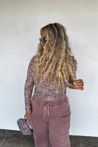 Camo Mesh Top
