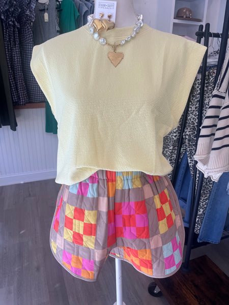 Sweet Cream Muscle Knit Top