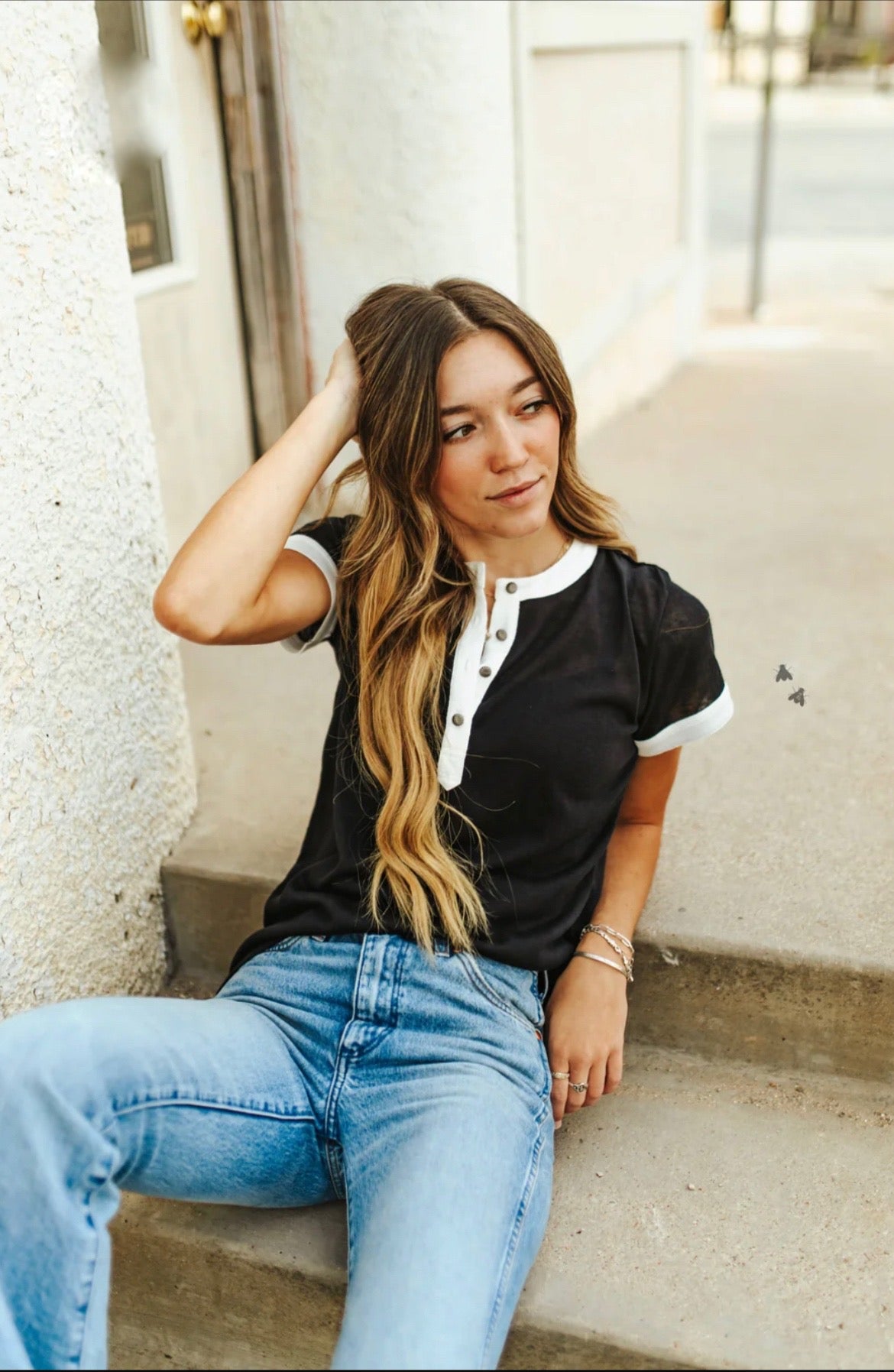 Hi Contrast Tee