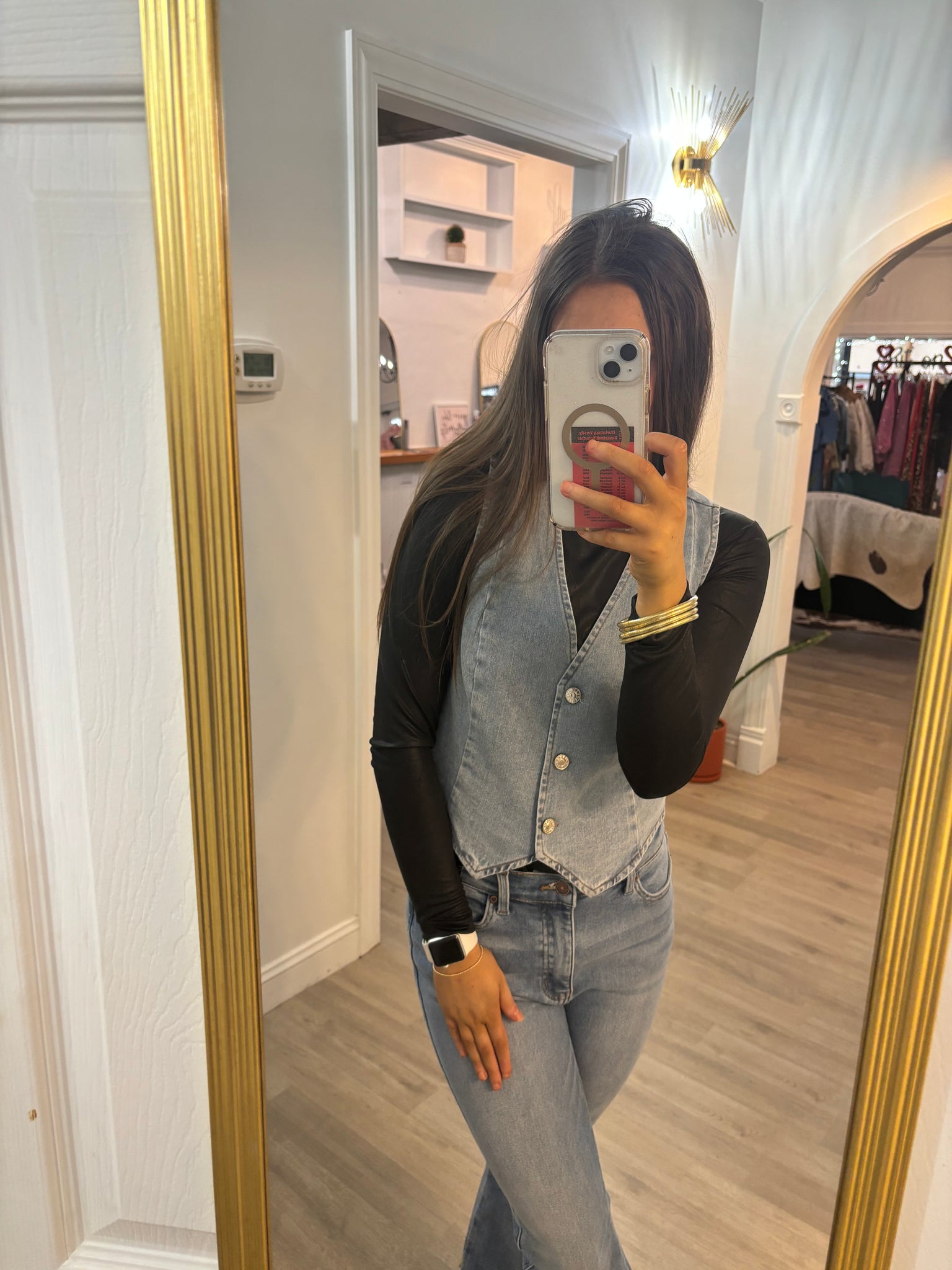 The Savannah Denim Vest