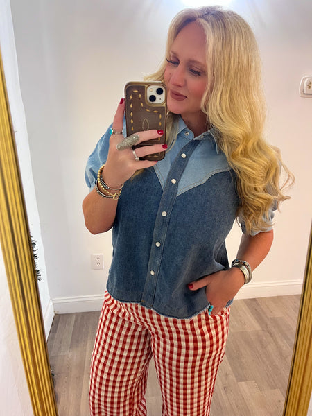 The Liberty Denim Blouse