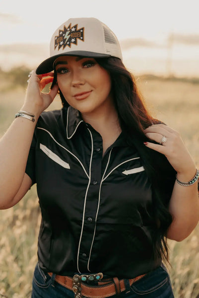 Rodeo Nights Satin Blouse