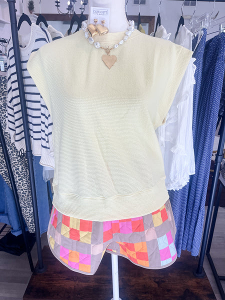 Sweet Cream Muscle Knit Top