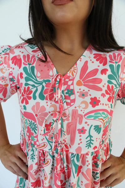 Boho Floral Dress