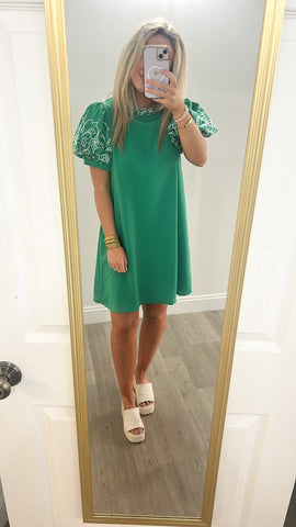 Spring Forward Embroidered Dress
