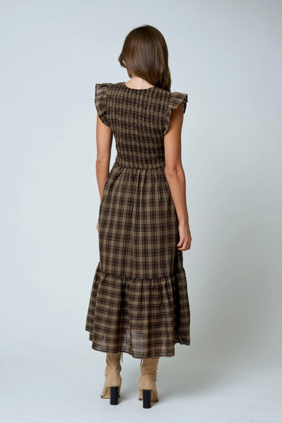 The Oakley Plaid Maxi Dress