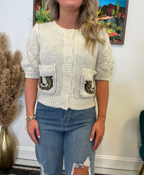 Knit Horse Cardigan