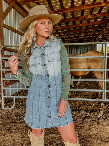 Denim Sweetheart Dress