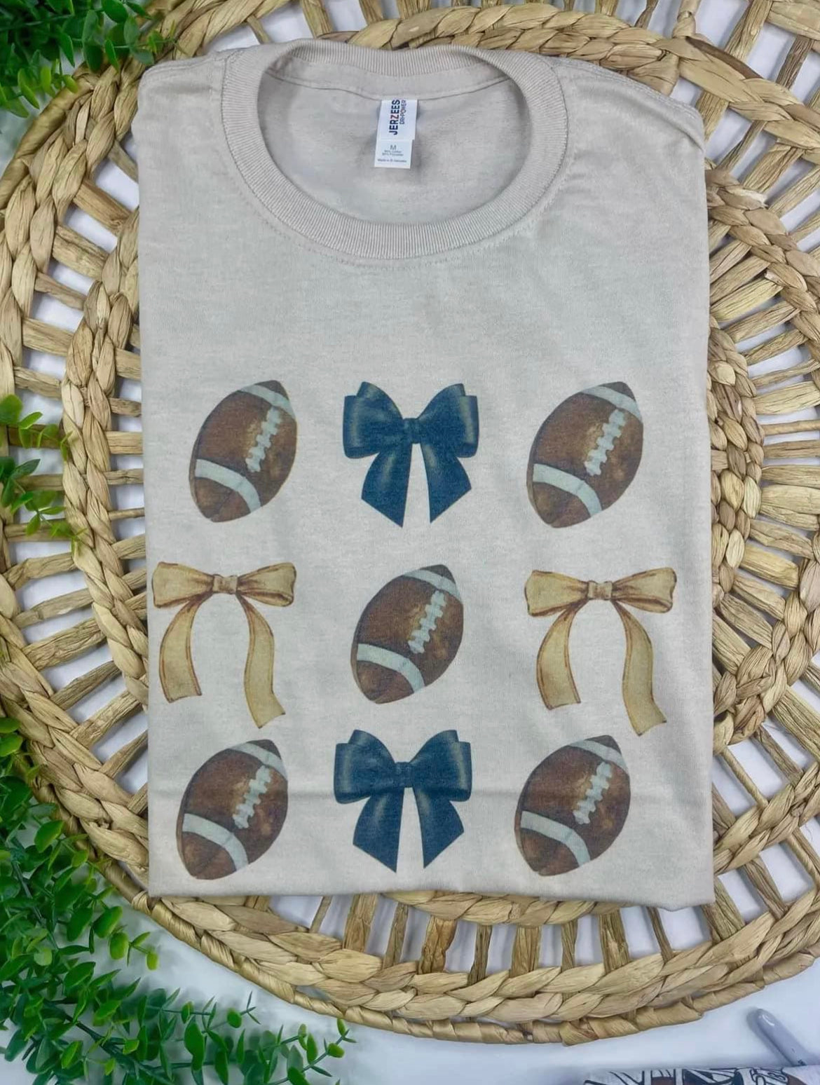 Football & Bows Tee