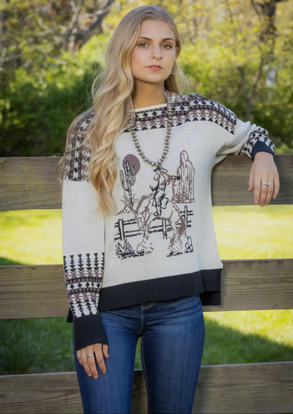 Vintage Cowgirl Sweater