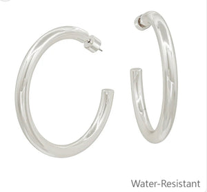 Silver 2” Hoops