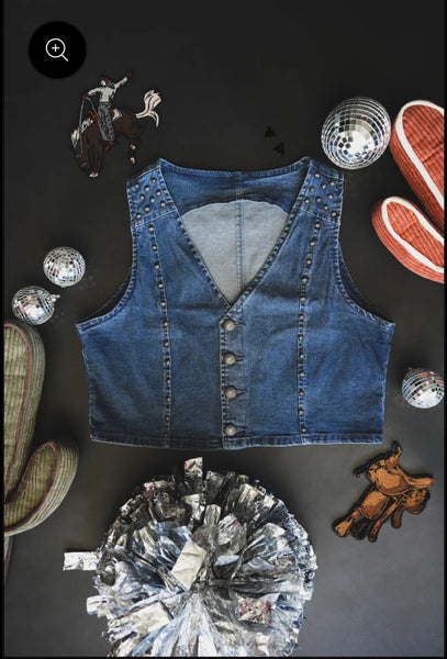 Pecos Queen Denim Vest