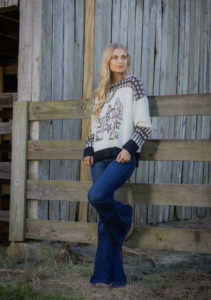 Vintage Cowgirl Sweater