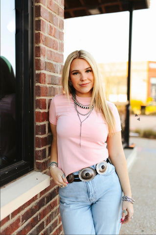 Pink Cloud Basic Tee