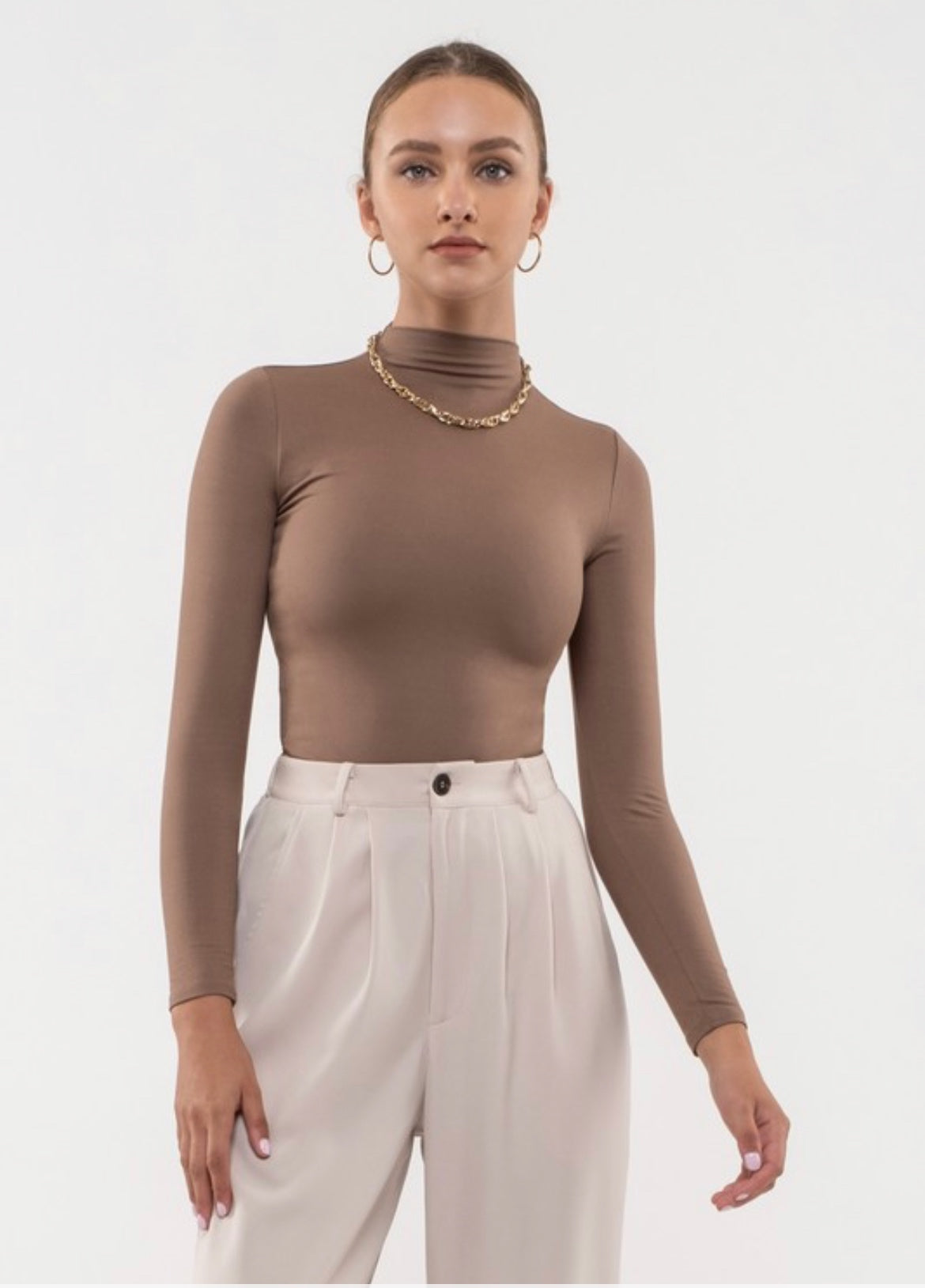 The Kim Top in Mocha