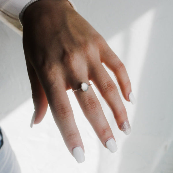 Durango Stacking Ring in Moonstone