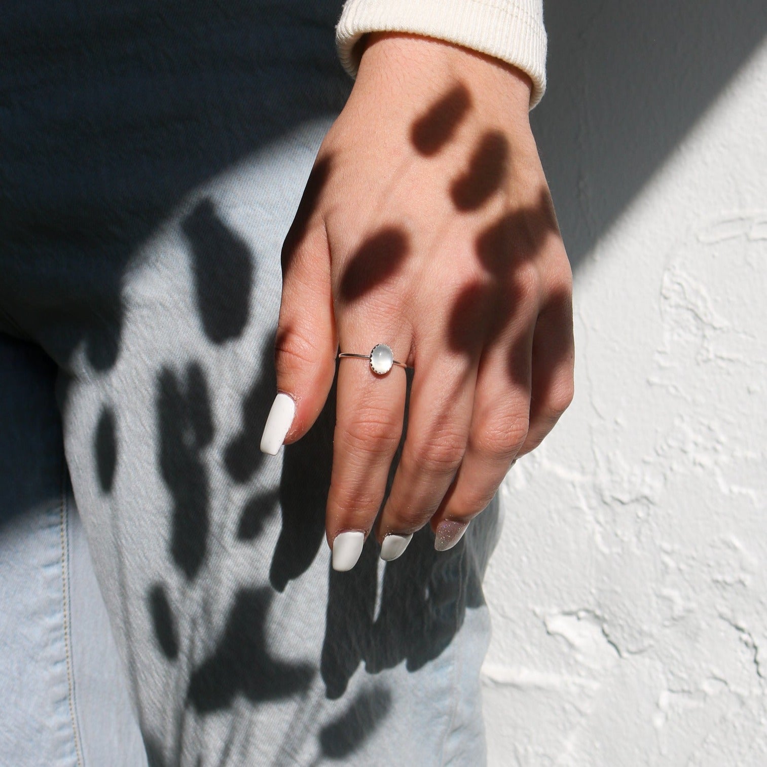 Durango Stacking Ring in Moonstone