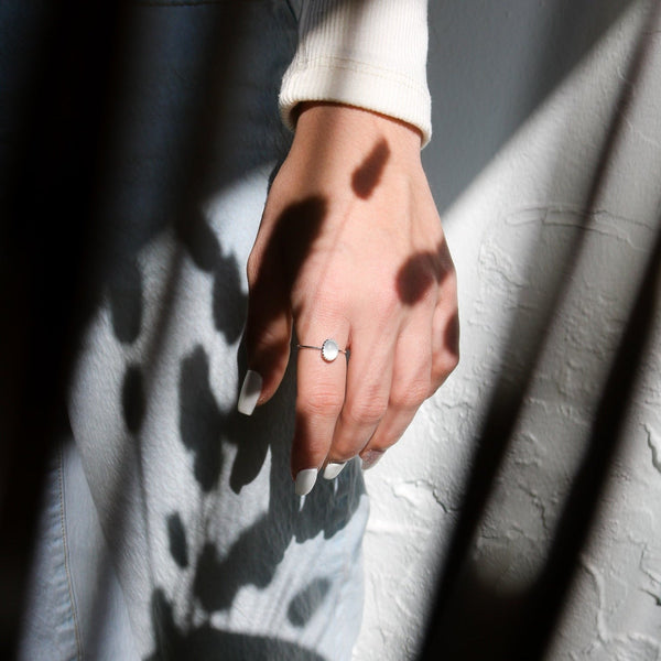 Durango Stacking Ring in Moonstone