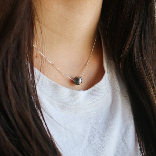 Cimarron // Sterling Silver Navajo Pearl Necklace