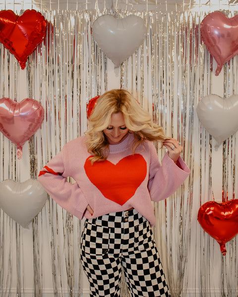 Heart on Fire Sweater