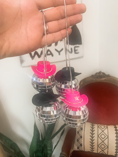 Disco Cowgirl Car Charm